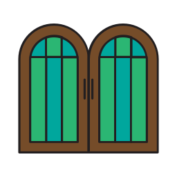 Двойная дверь иконка