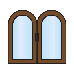 doppia porta icona