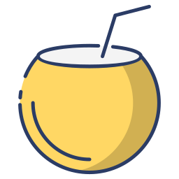 Coconut drink icon