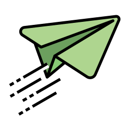 avion de papel icono