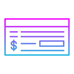 Cheque icon