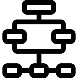 diagramma organizzativo icona