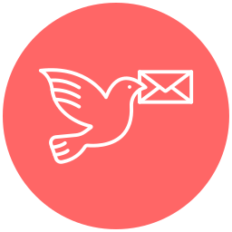 gołąb pocztowy ikona