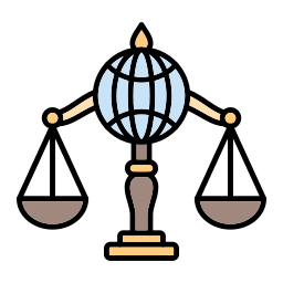 internationales recht icon