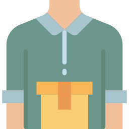 Delivery man icon