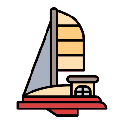 Sailing boat icon