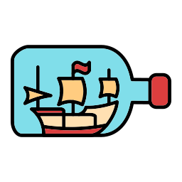 Ship in a bottle icon