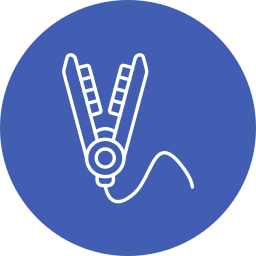 Hair iron icon