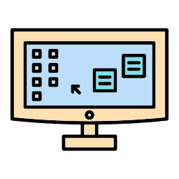 Desktop computer icon