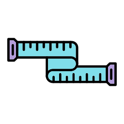 nastro di misurazione icona