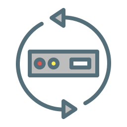 recuperación de datos icono