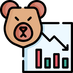 Bear market icon