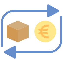 cambio di valuta icona