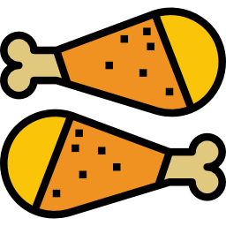 Chicken leg icon