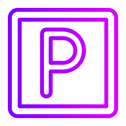 Parking sign icon