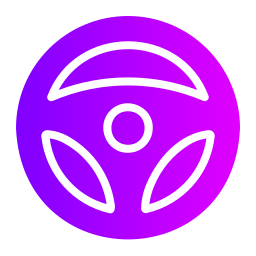 Steering wheel icon