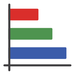 diagramme à bandes Icône