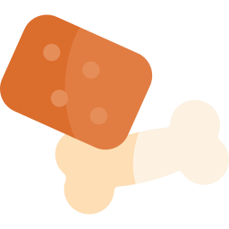 Dog biscuit icon
