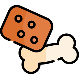 Dog biscuit icon