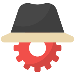 sombrero negro icono