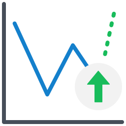 análisis de mercado icono