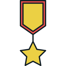 medalla estrella icono