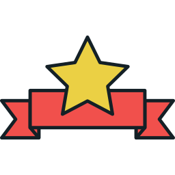 medalha estrela Ícone