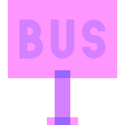 parada de autobús icono