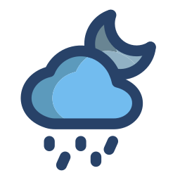 Night rain icon