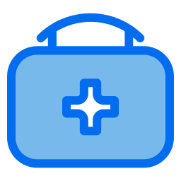 First aid bag icon