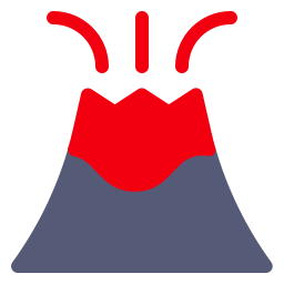vulcano icona
