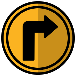 Turn right icon