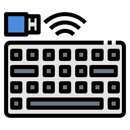 klawiatura bezprzewodowa ikona