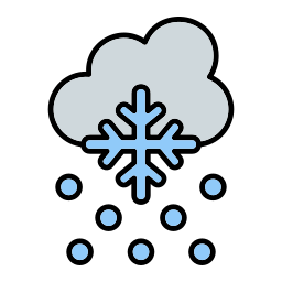 opad śniegu ikona