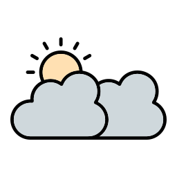 wolken und sonne icon