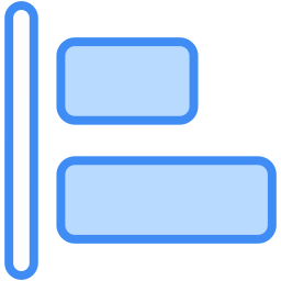 alineación izquierda icono