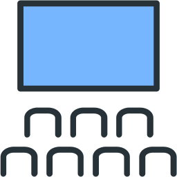 Cinema screen icon