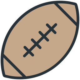 piłka do rugby ikona