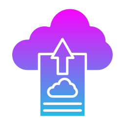 caricamento su cloud icona