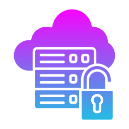 Unsecure cloud icon