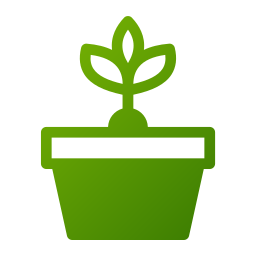 Растение в горшке иконка