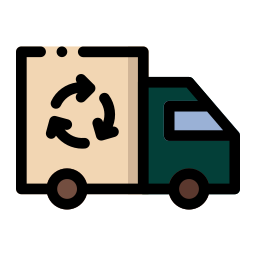 camión de reciclaje icono
