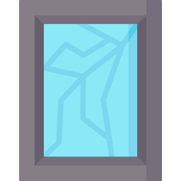 ventana rota icono