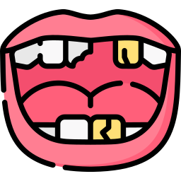 Bad teeth icon
