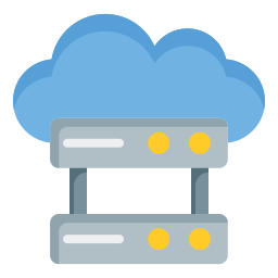 archiviazione cloud icona