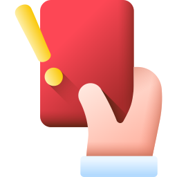tarjeta de penalización icono