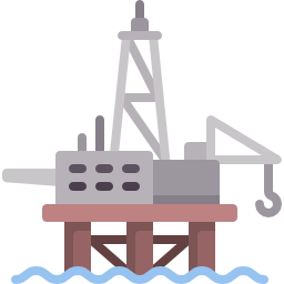 plataforma petrolera icono