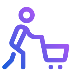 Push cart icon
