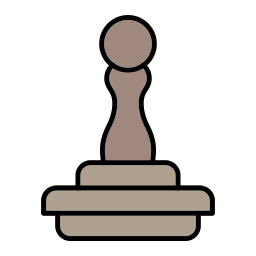 sello de goma icono