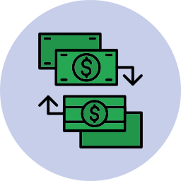 Money exchange icon